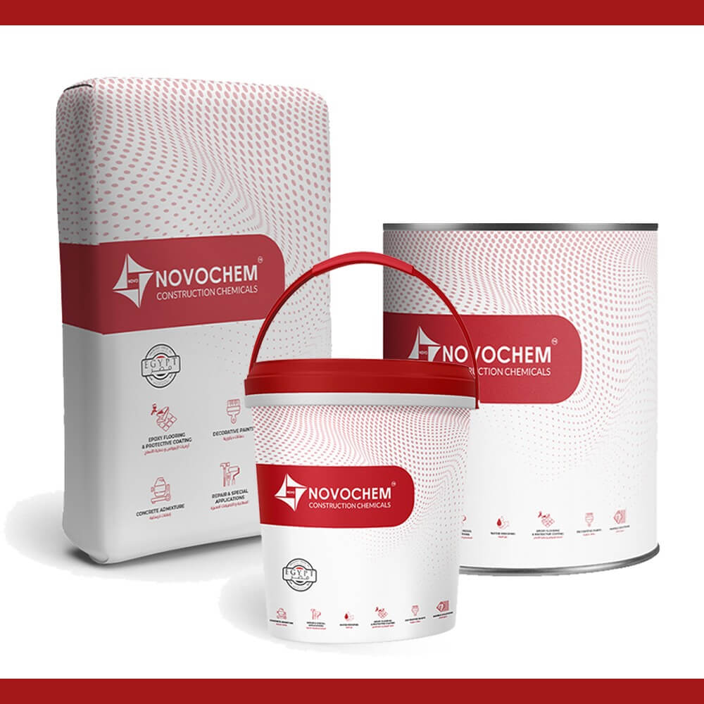 المكونات الثلاثة للاصق وجراوت الإيبوكسي Novo Tile P من ISM Group - لاصق سيراميك إيبوكسي مقاوم للكيماويات